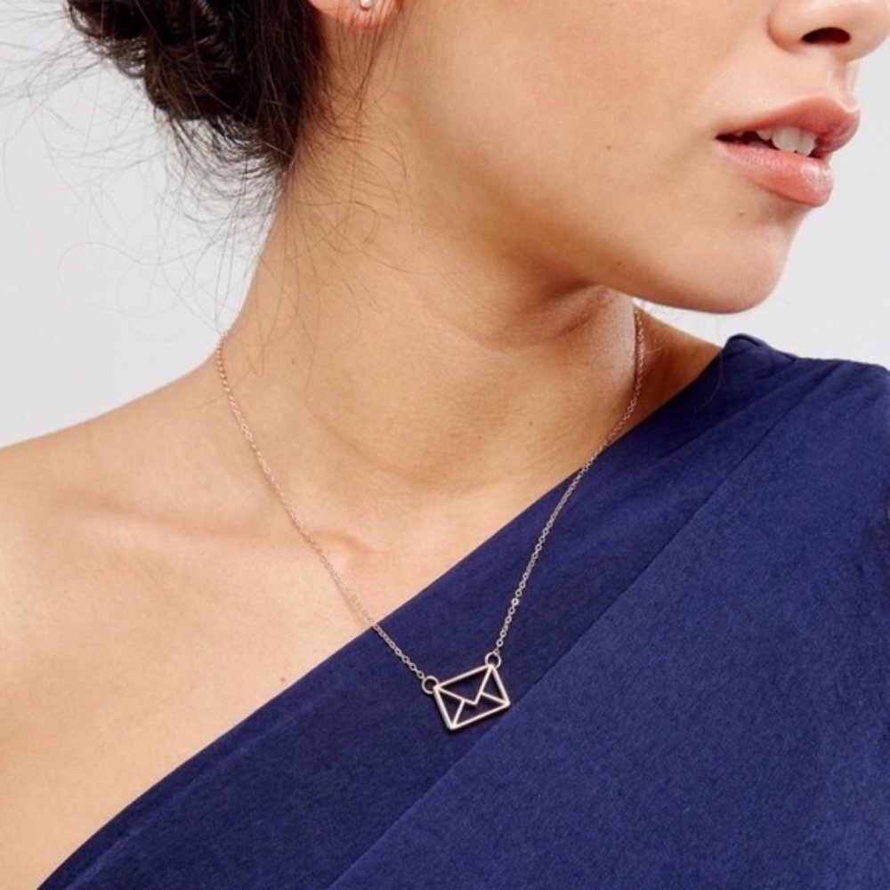 Ted Baker Love Letter GOLD Pendant Necklace